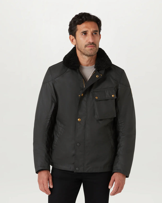 BELSTAFF CONVOY MOTORCYCLE JACKET - BLACK