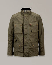 BELSTAFF CROSBY MOTORCYCLE JACKET - FOREST GREEN