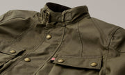 BELSTAFF CROSBY MOTORCYCLE JACKET - FOREST GREEN