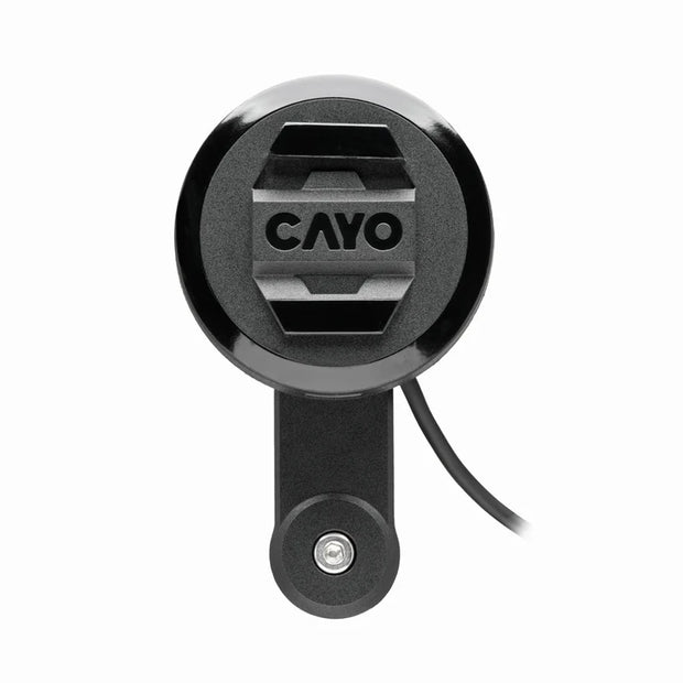 CAYO MOTO.DOKK HANDLEBAR PHONE MOUNT W/ USB-A CABLE, CHARGING MODULE, AND VIBRATION DAMPENER