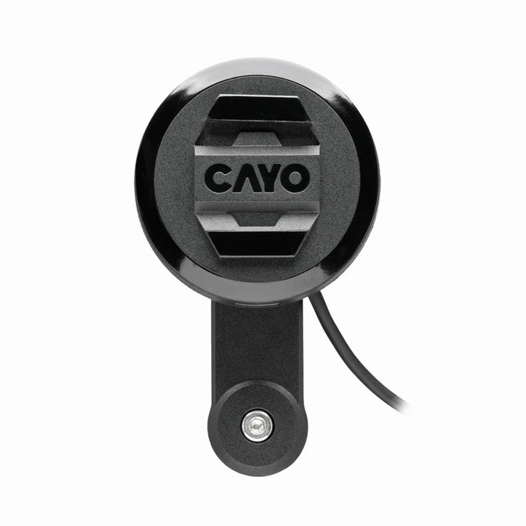 CAYO MOTO.DOKK HANDLEBAR PHONE MOUNT W/ USB-A CABLE, CHARGING MODULE, AND VIBRATION DAMPENER