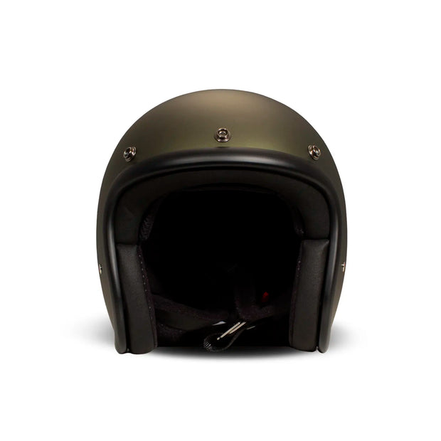 DMD RETRO JET HELMET ECE 22.06 - OLIVE GOLD