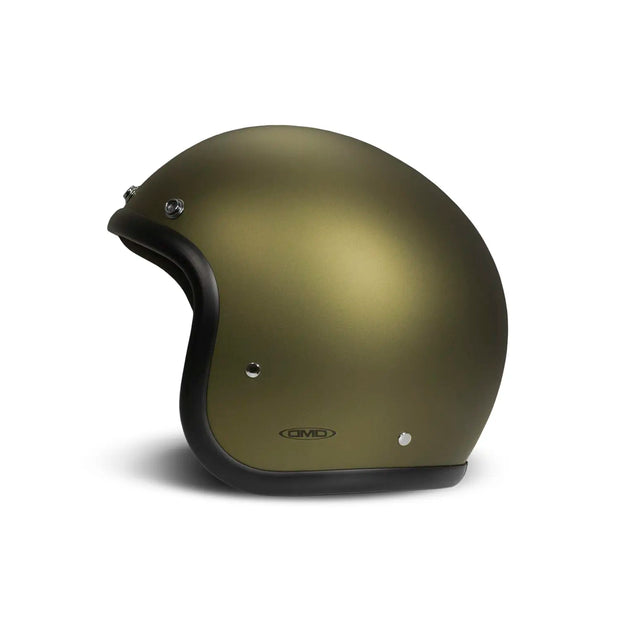 DMD RETRO JET HELMET ECE 22.06 - OLIVE GOLD