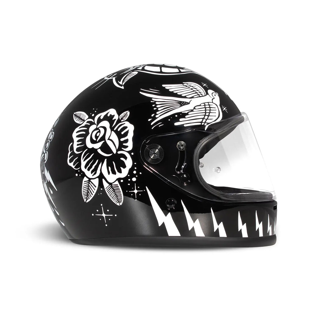 DMD VINTAGE JET HELMET ECE 22.05 - GLITTER SILVER - SIZE XL - SALE