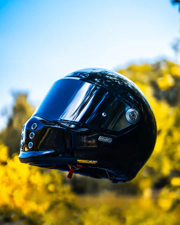 HJC V10 HELMET - GLOSS BLACK – Strath Moto