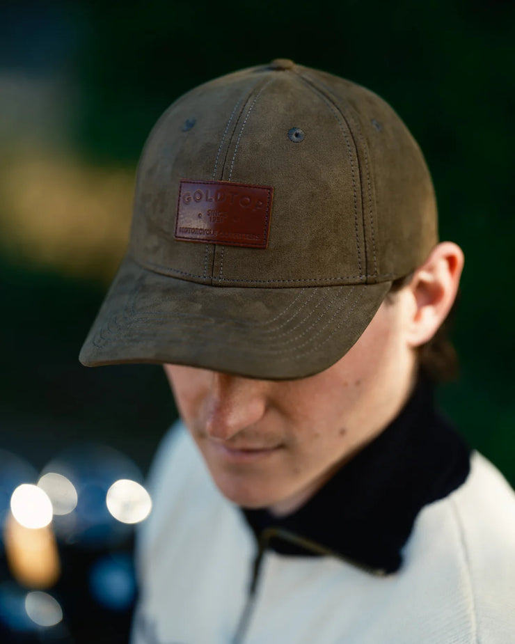 GOLDTOP 6 PANEL CAP - OLIVE
