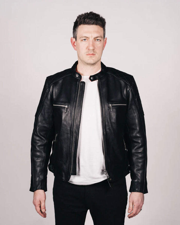 GOLDTOP FLAT TRACKER JACKET (CE ARMOURED) - BLACK