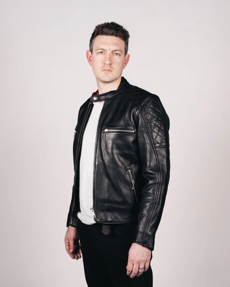 GOLDTOP FLAT TRACKER JACKET (CE ARMOURED) - BLACK