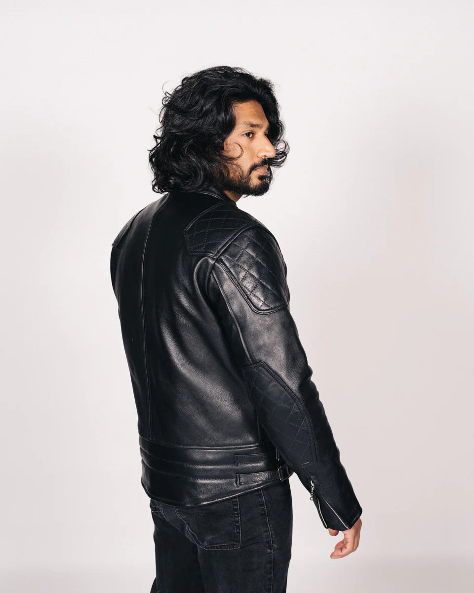 GOLDTOP '76 CAFE RACER JACKET (CE ARMOURED) - BLACK – Strath
