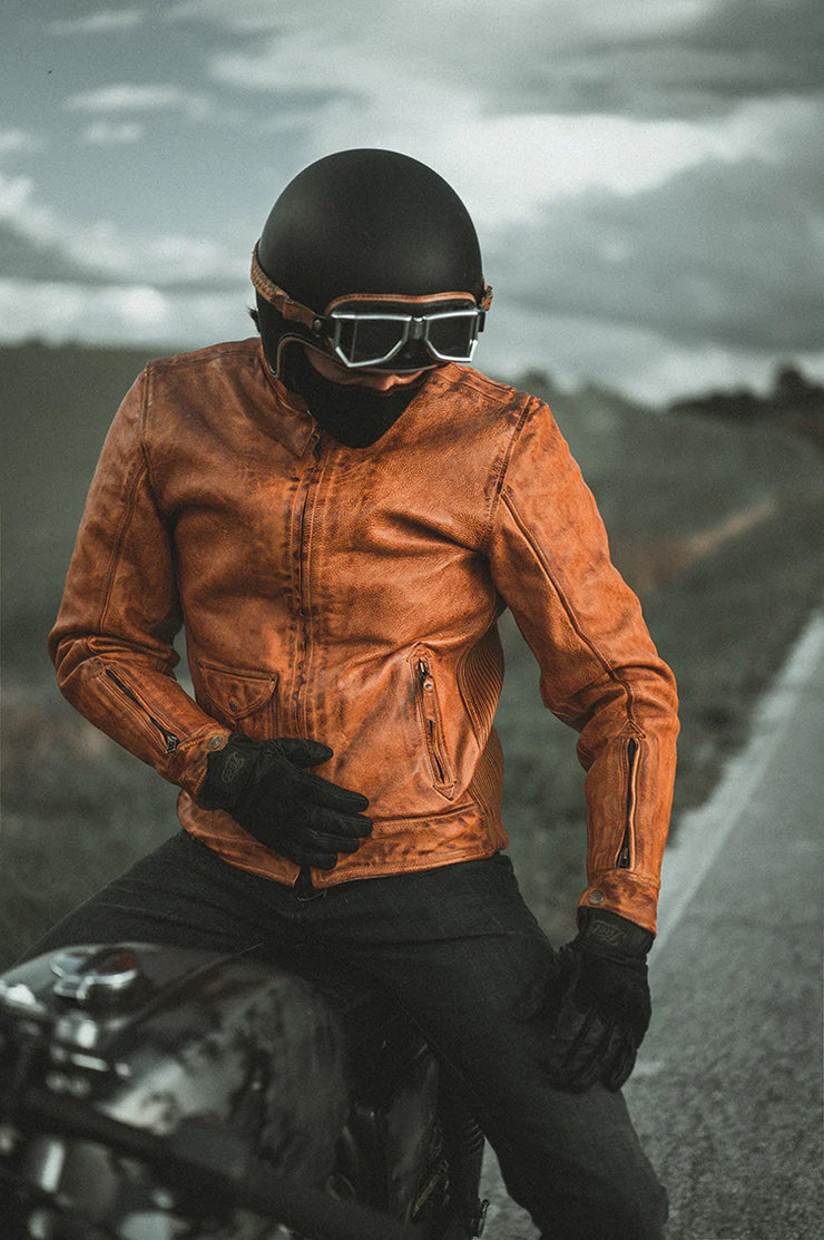 FUEL BOURBON LEATHER JACKET - AAA RATED