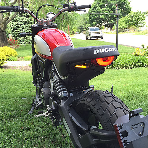 NEW RAGE CYCLES DUCATI SCRAMBLER CLASSIC/ICON/FULL THROTTLE/URBAN ENDURO FENDER ELIMINATOR KIT (2015 - 2017)