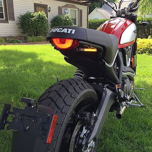 NEW RAGE CYCLES DUCATI SCRAMBLER CLASSIC/ICON/FULL THROTTLE/URBAN ENDURO FENDER ELIMINATOR KIT (2015 - 2017)