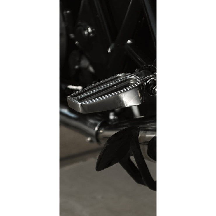 MOTONE RANGER FOOT PEGS - FULL RIDER SET & PASSENGER PEGS FOR LC TRIUMPHS - POLISHED