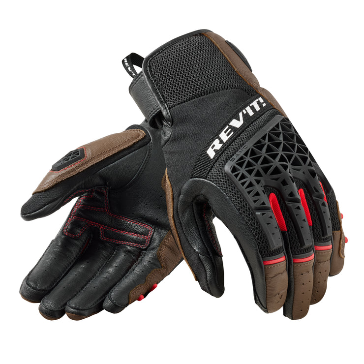 REV'IT! SAND 4 GLOVES - BROWN-BLACK