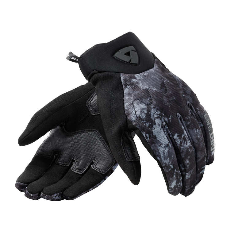 REV'IT! CONTINENT WB GLOVE - BLACK-GREY