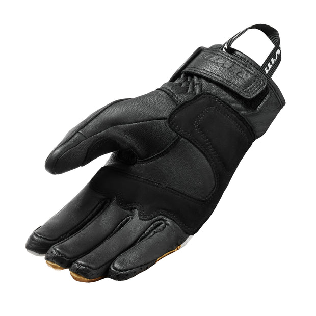 REV'IT! REDHILL LADIES GLOVES - BLACK-OCHER YELLOW