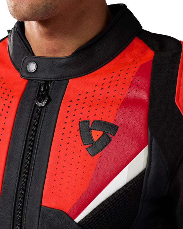 REV'IT! AUTOMATE JACKET - BLACK-NEON RED