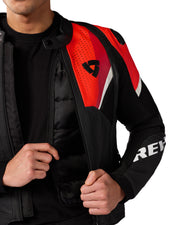 REV'IT! AUTOMATE JACKET - BLACK-NEON RED
