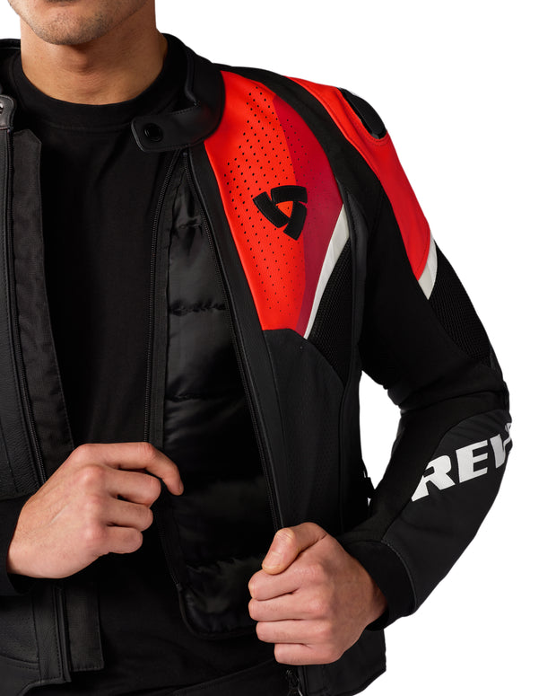 REV'IT! AUTOMATE JACKET - BLACK-NEON RED