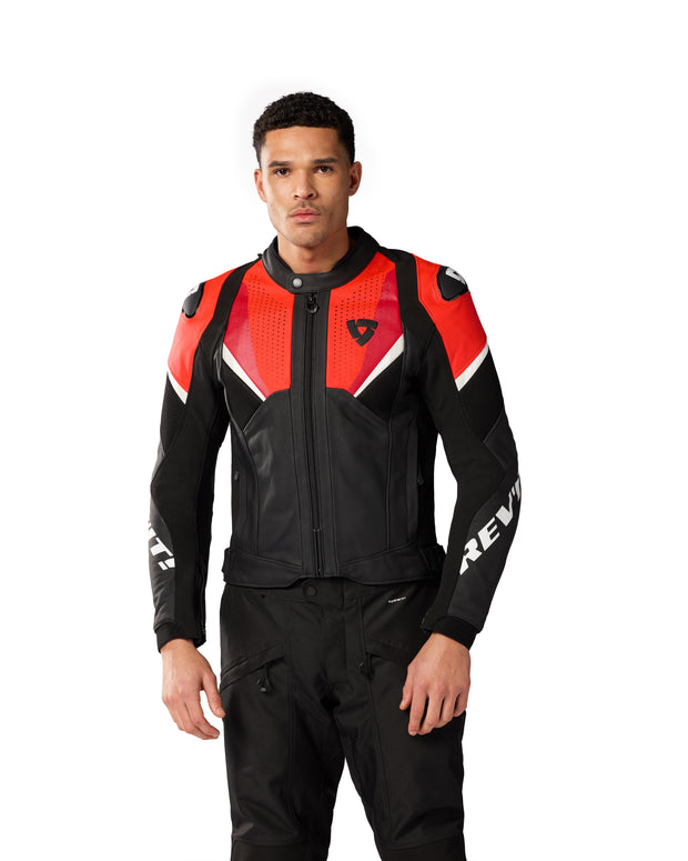 REV'IT! AUTOMATE JACKET - BLACK-NEON RED