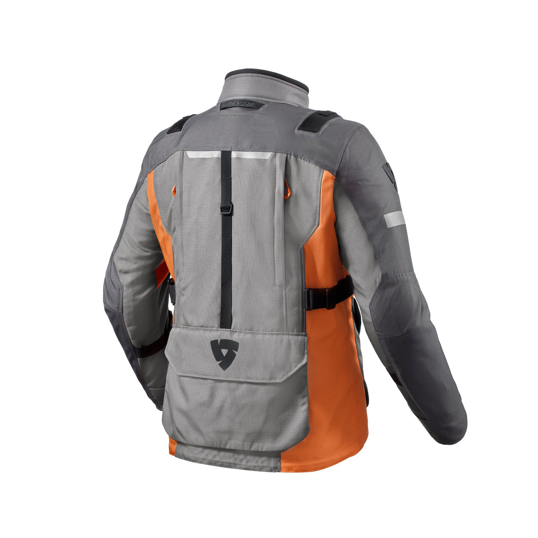 REV'IT! SAND H20 JACKET GREY-ORANGE – Strath Moto - Main Image