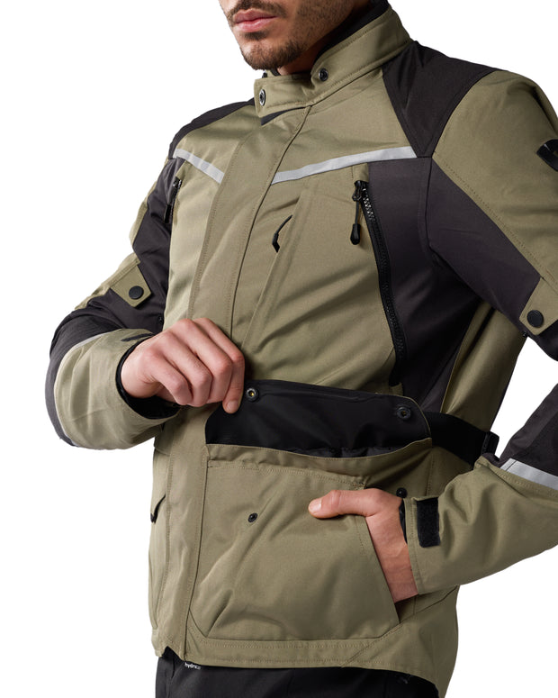 REV'IT! VOLTIAC H20 JACKET - GREEN-ANTHRACITE