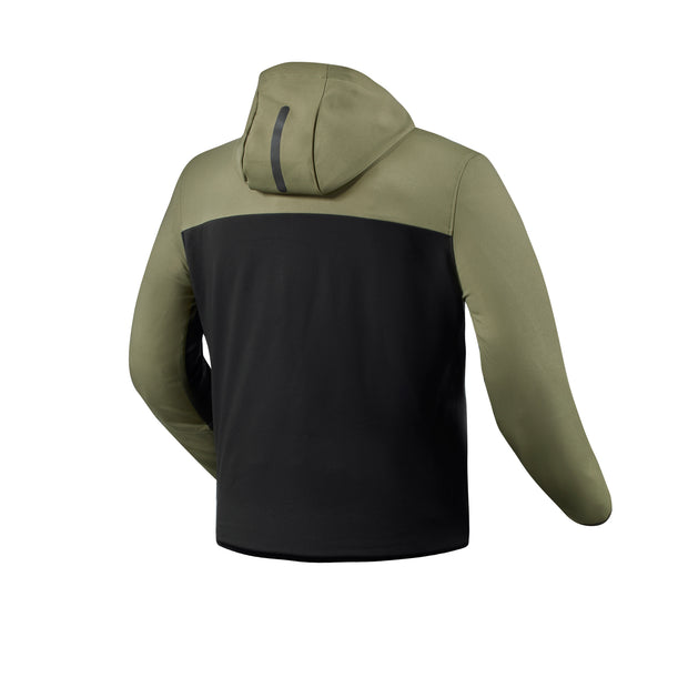 REV'IT! ANDON ARMOURED RIDING HOODY - BLACK-GREEN