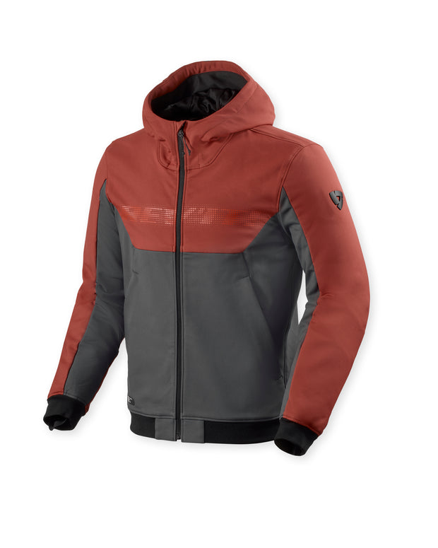 REV'IT! PARABOLICA 2 HOODIE - BURGUNDY RED-GREY