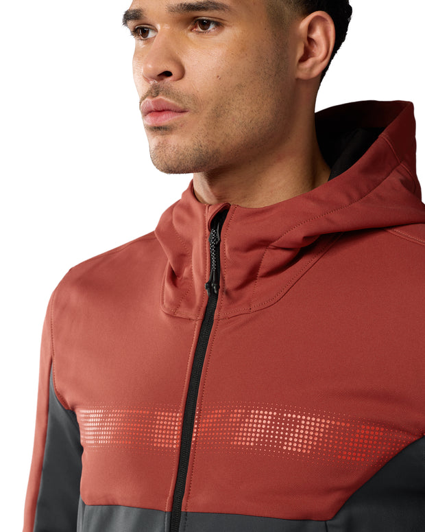 REV'IT! PARABOLICA 2 HOODIE - BURGUNDY RED-GREY