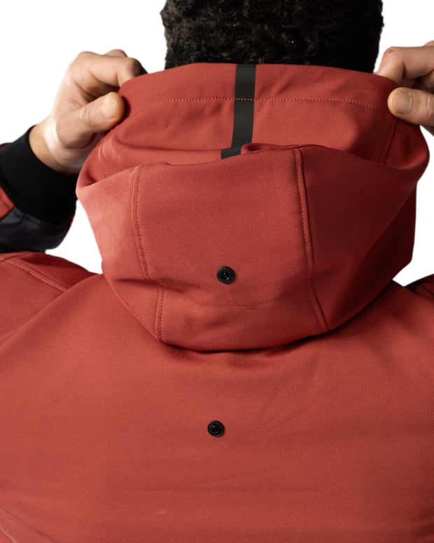 REV'IT! PARABOLICA 2 HOODIE - BURGUNDY RED-GREY