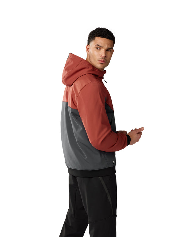REV'IT! PARABOLICA 2 HOODIE - BURGUNDY RED-GREY