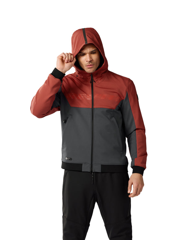 REV'IT! PARABOLICA 2 HOODIE - BURGUNDY RED-GREY