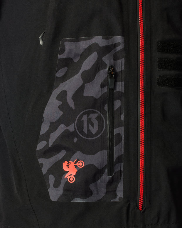 REV'IT! VISION H2O JACKET - BLACK-RED
