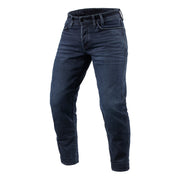 REV'IT! ORTES TF (TAPERED FIT) JEANS - DARK BLUE-BLACK WASH