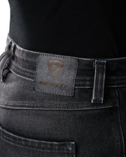 REV'IT! MOTO 2 LADIES JEANS SLIM FIT - DARK BLACK STONE
