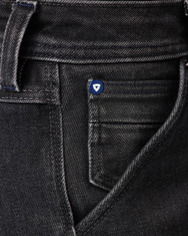 REV'IT! MOTO 2 LADIES JEANS SLIM FIT - DARK BLACK STONE