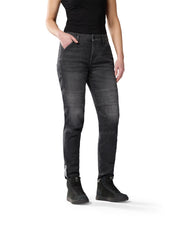 REV'IT! MOTO 2 LADIES JEANS SLIM FIT - DARK BLACK STONE