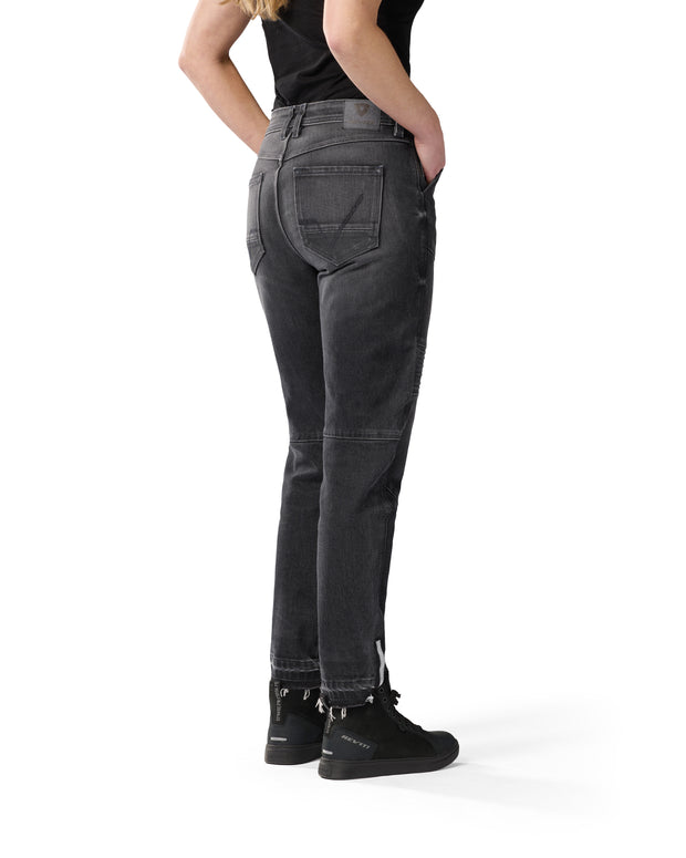 REV'IT! MOTO 2 LADIES JEANS SLIM FIT - DARK BLACK STONE