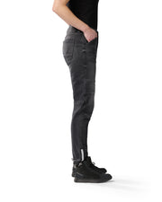 REV'IT! MOTO 2 LADIES JEANS SLIM FIT - DARK BLACK STONE