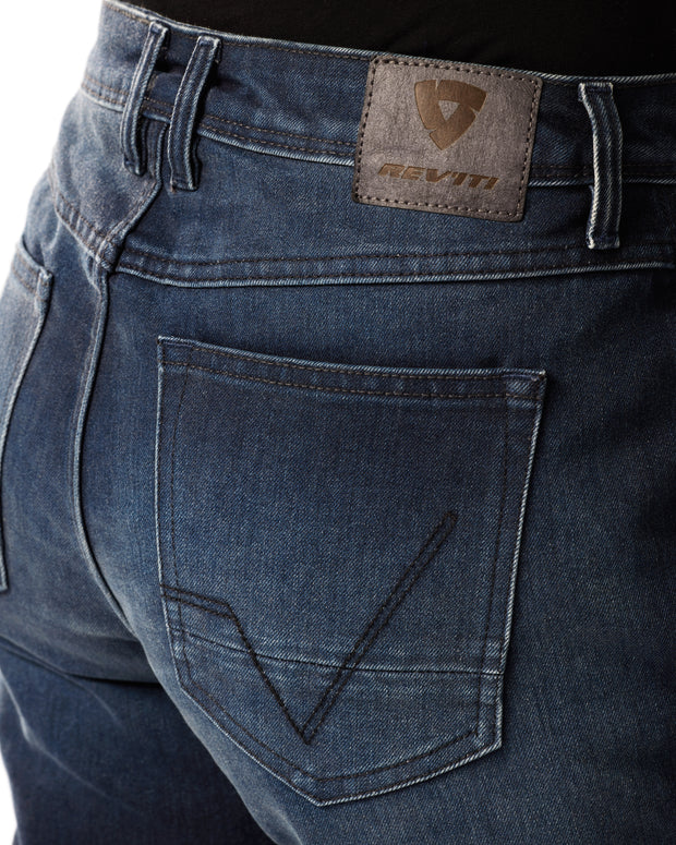 REV'IT! HARPER TF (TAPERED FIT) LADIES JEANS - DARK BLUE USED