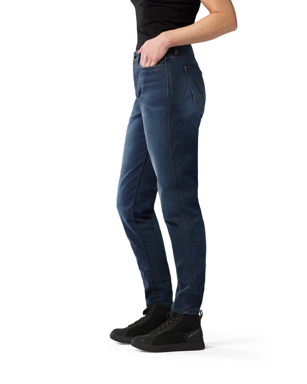 REV'IT! HARPER TF (TAPERED FIT) LADIES JEANS - DARK BLUE USED
