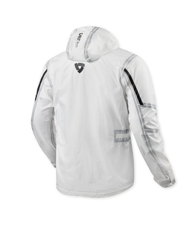 REV'IT! BARRIER 2 H20 RAIN JACKET - WHITE
