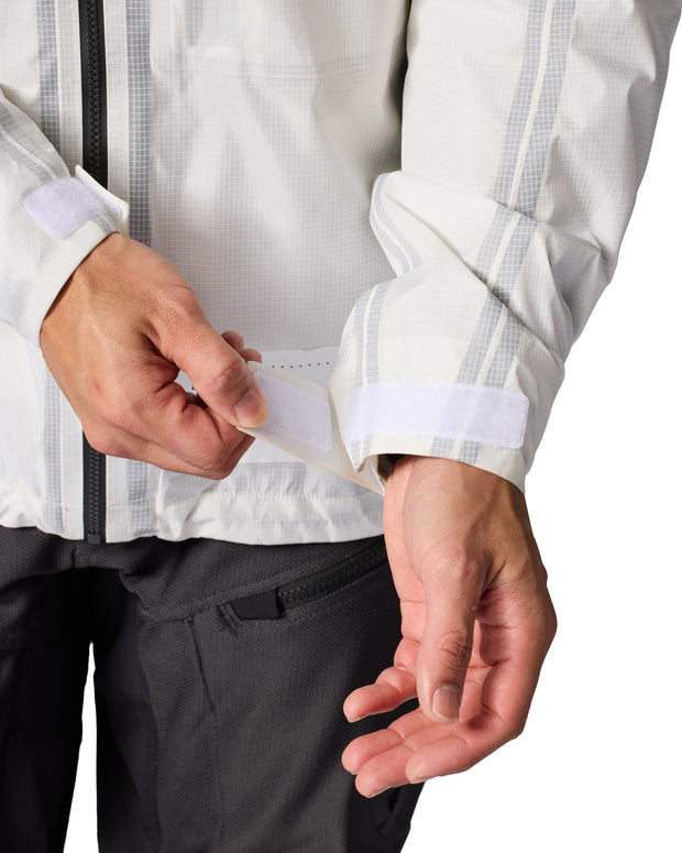 REV'IT! BARRIER 2 H20 RAIN JACKET - WHITE