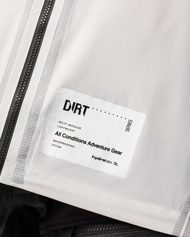 REV'IT! BARRIER 2 H20 RAIN JACKET - WHITE