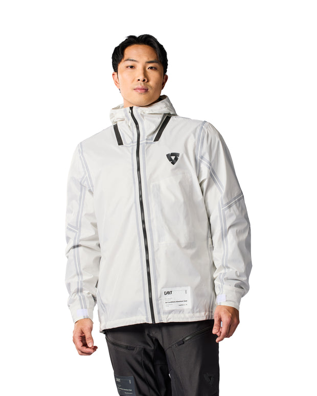 REV'IT! BARRIER 2 H20 RAIN JACKET - WHITE