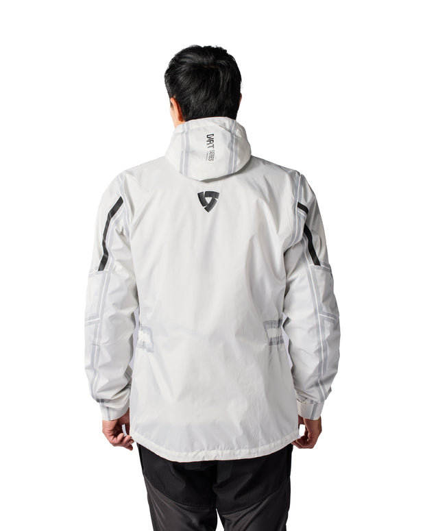 REV'IT! BARRIER 2 H20 RAIN JACKET - WHITE