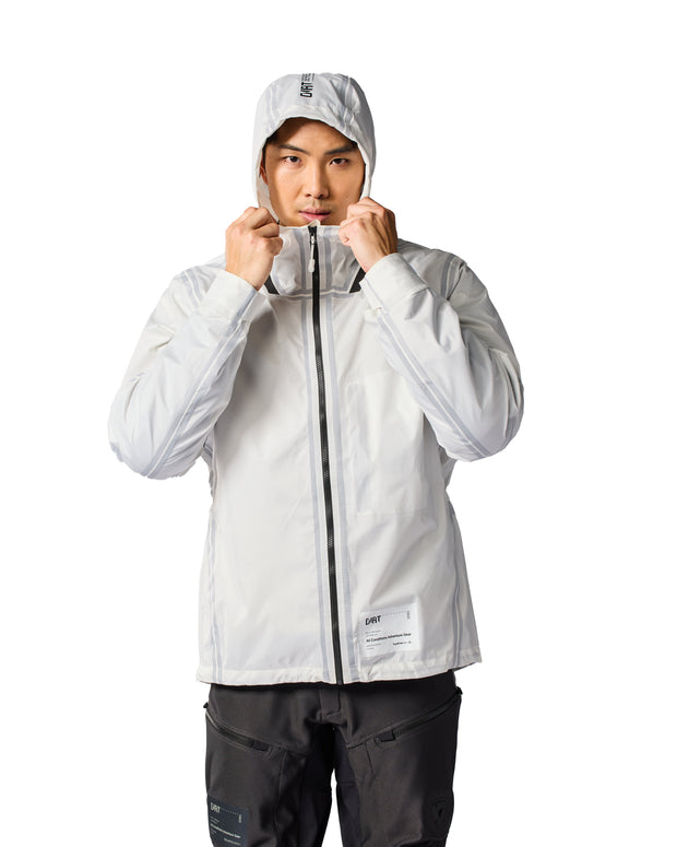 REV'IT! BARRIER 2 H20 RAIN JACKET - WHITE