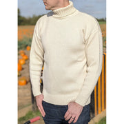 GOLDTOP 100% MERINO WOOL CLASSIC SUBMARINER SWEATER - ECRU
