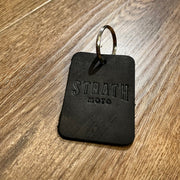 STRATH MOTO CLASSIC LOGO LEATHER KEY FOB / KEY CHAIN