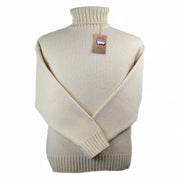 GOLDTOP 100% MERINO WOOL CLASSIC SUBMARINER SWEATER - ECRU
